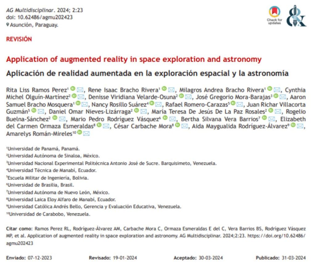 Aplicación de realidad aumentada en la exploración espacial y la&nbsp;astronomía
