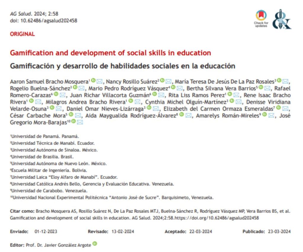 Gamificación y desarrollo de habilidades sociales en la&nbsp;educación