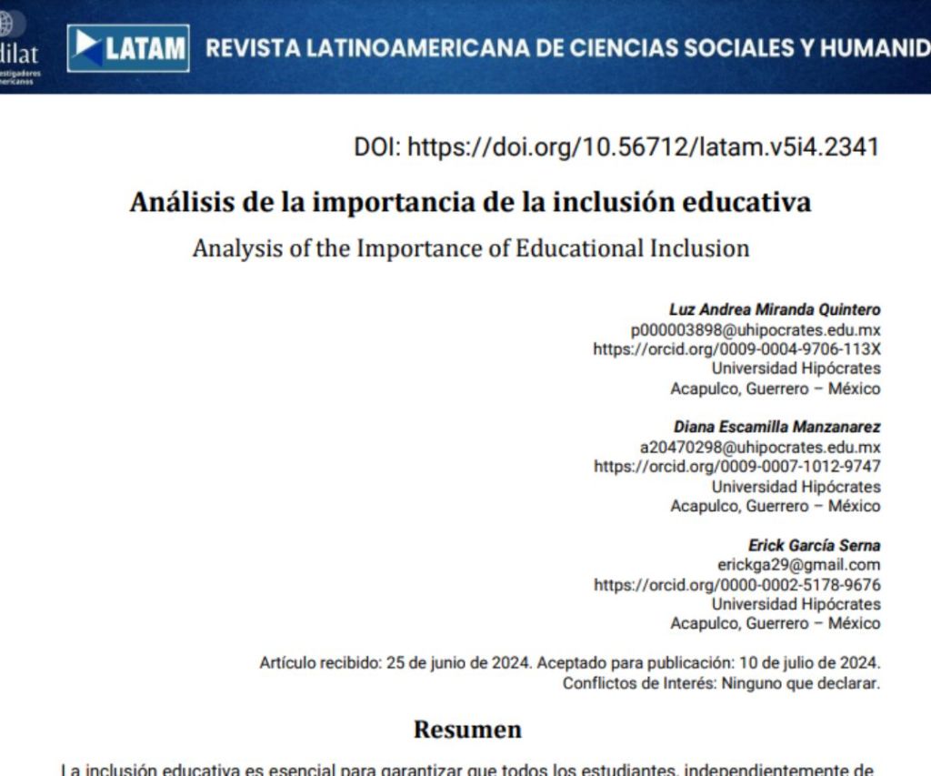Análisis de la importancia de la inclusión educativa
