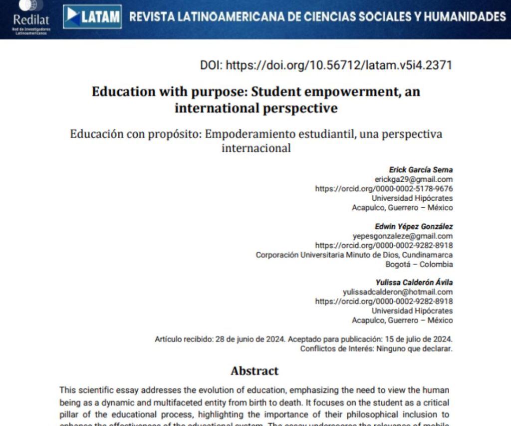 Educación con propósito: Empoderamiento estudiantil, una perspectiva internacional