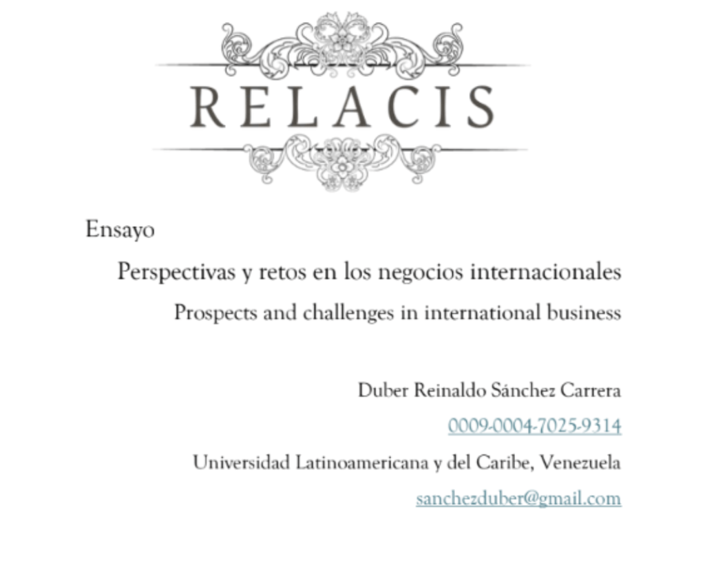 Perspectivas y retos en los negocios internacionales