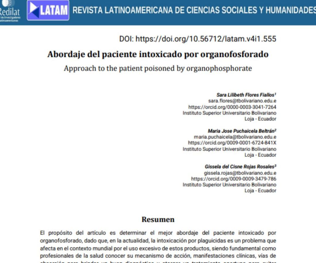 Abordaje del paciente intoxicado por&nbsp;organofosforado