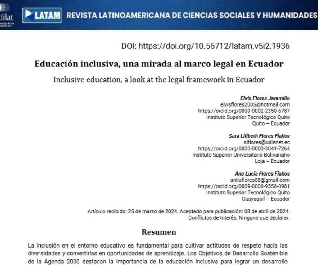 Educación inclusiva, una mirada al marco legal en&nbsp;Ecuador